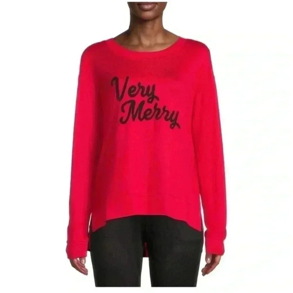 Secret Treasures Very Merry Christmas Pajama Top Size Large Buttery Soft Cozy - Picture 2 of 5